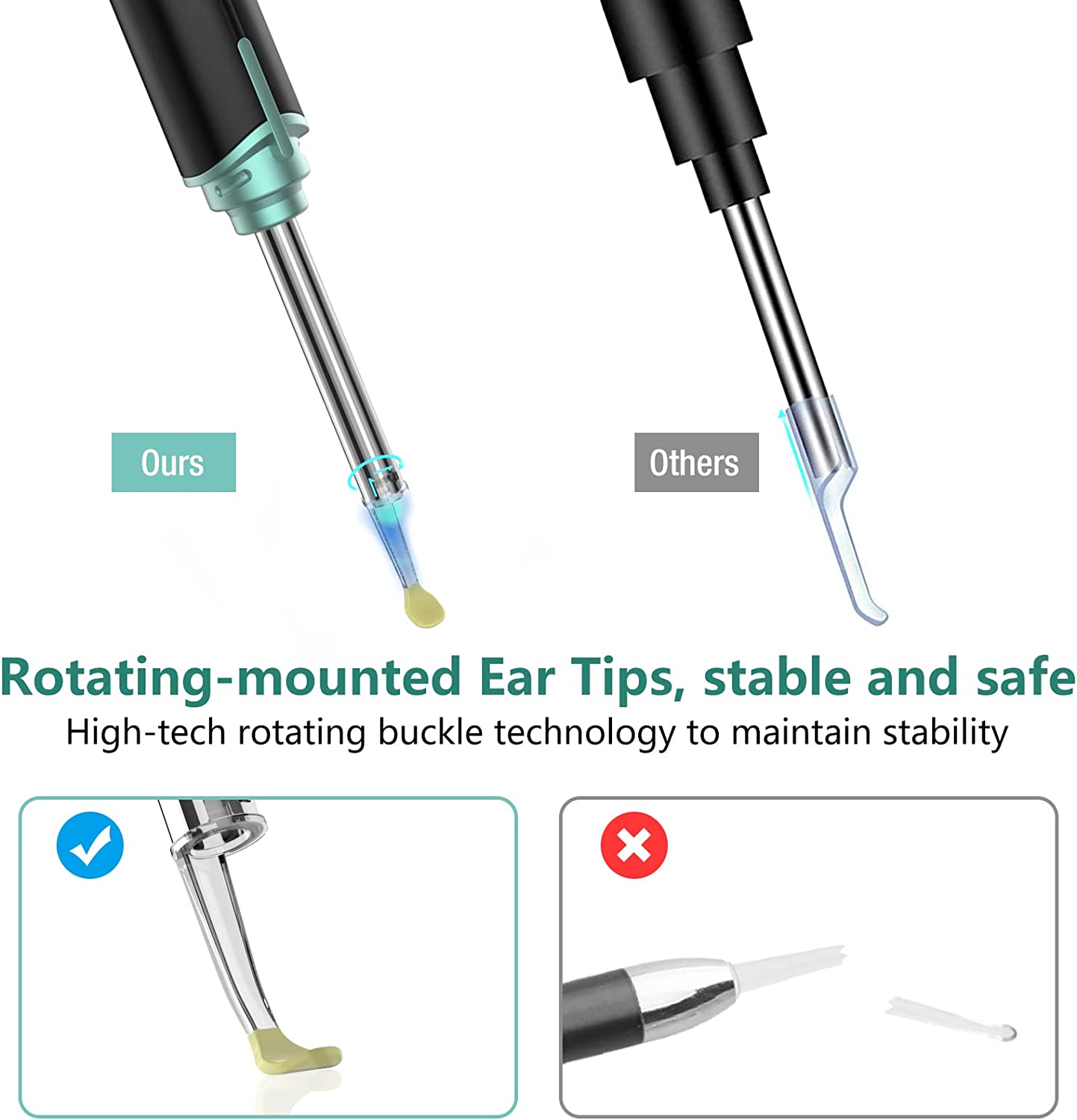 VITCOCO Ear Wax Removal Tool - 1920P HD Ear Cleaner with 6 LED Lights –  Vitcoco Online