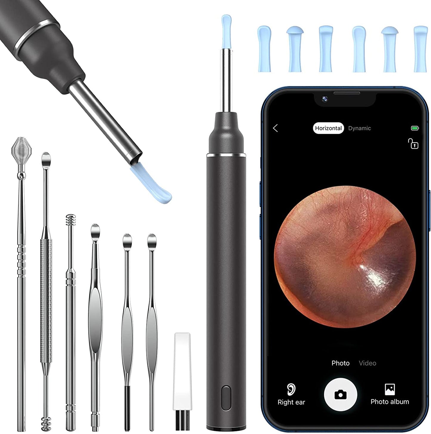 Visual Ear Scoop Picker Ear Wax Removal Tool Cleaner WiFi with Camera Set  Visibl